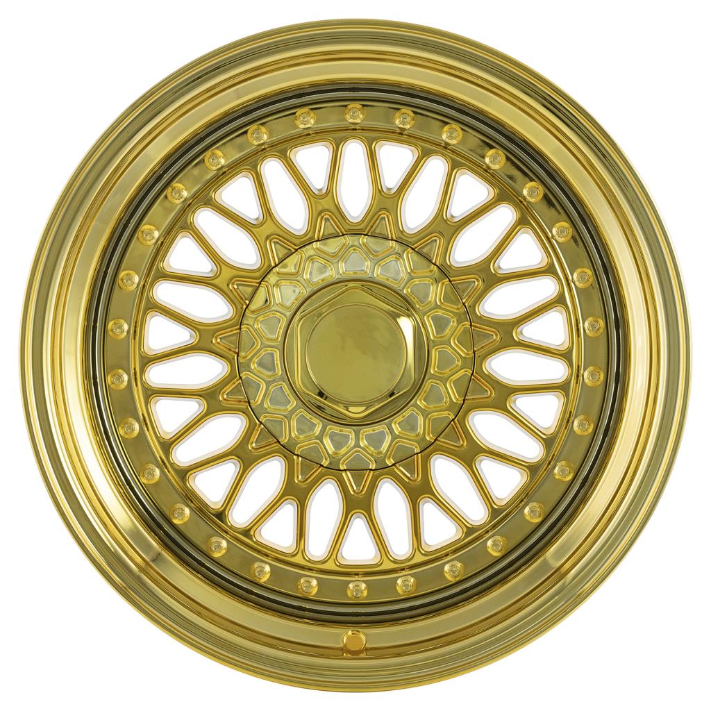 EMR-479-03 9.0x16" -8x100-8x108 ET15 73.1 Gold Chrome Jant (4 Adet)