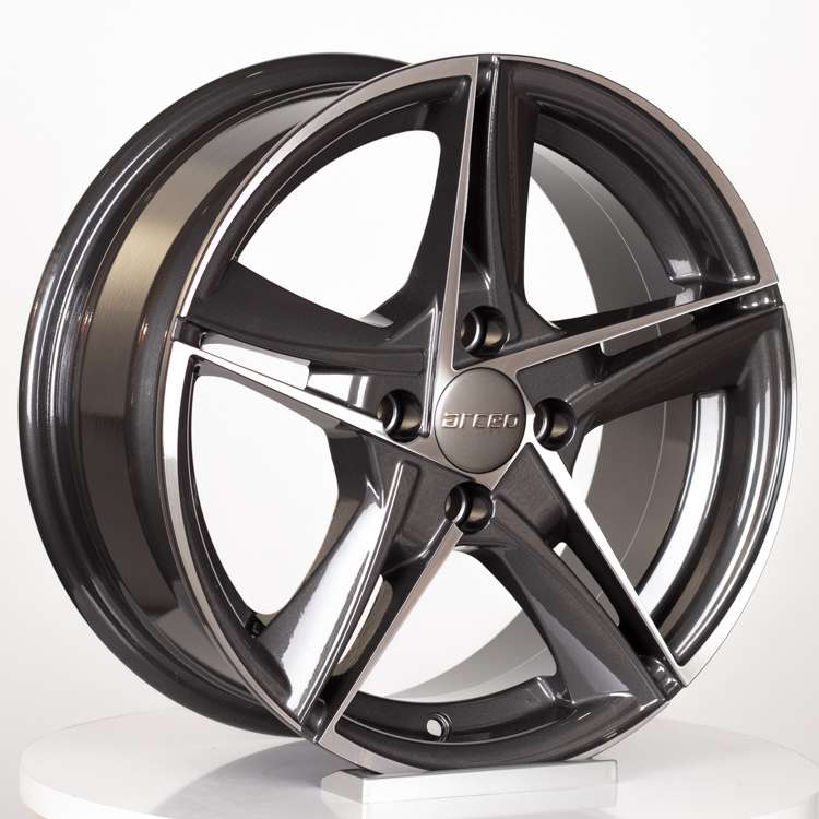 ARC-546-03 6.5x15"-4x100 ET35 67.1 Gun Metal Diamond Jant (4 Adet)