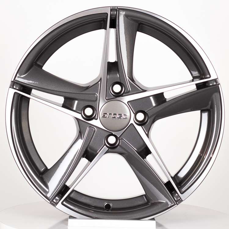 ARC-546-03 6.5x15"-4x100 ET35 67.1 Gun Metal Diamond Jant (4 Adet)