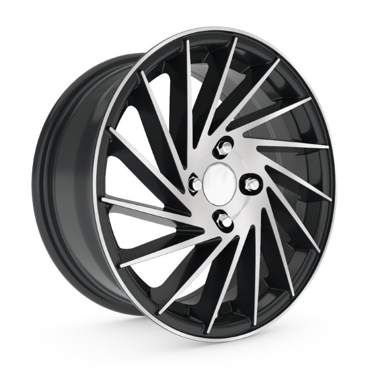 ARC-825-01 6.5x15"-4x100 ET34 67.2 Black Diamond Jant (4 Adet)