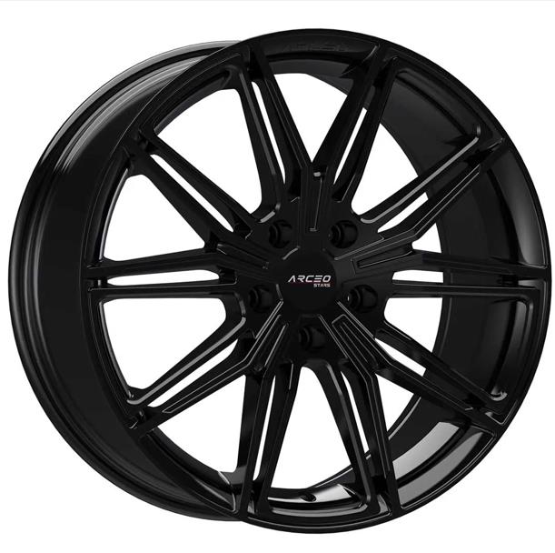 ARCEO-ASW05-15 8.0x19" -5x108 ET40 73,1 Gloss Black Jant (4 Adet)