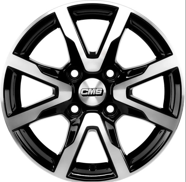 CMS-1010-06 6.0x14" -4x98 ET35 67.2 Diamond Black Gloss Jant (4 Adet)