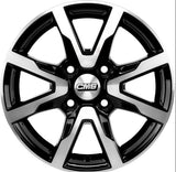 CMS-1010-06 6.0x14" -4x98 ET35 67.2 Diamond Black Gloss Jant (4 Adet)