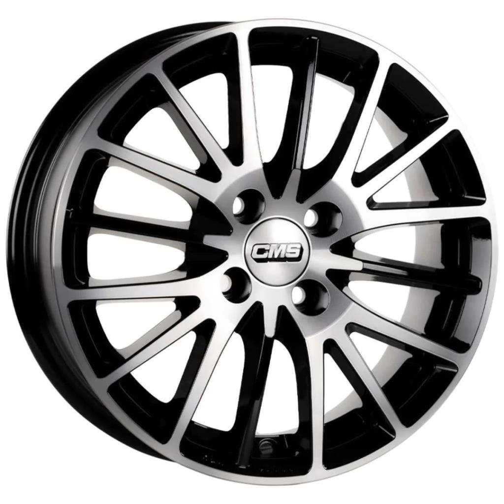 CMS-555-02 6.0x15"-4x100 ET40 67.2 Diamond Black Gloss Jant (4 Adet)