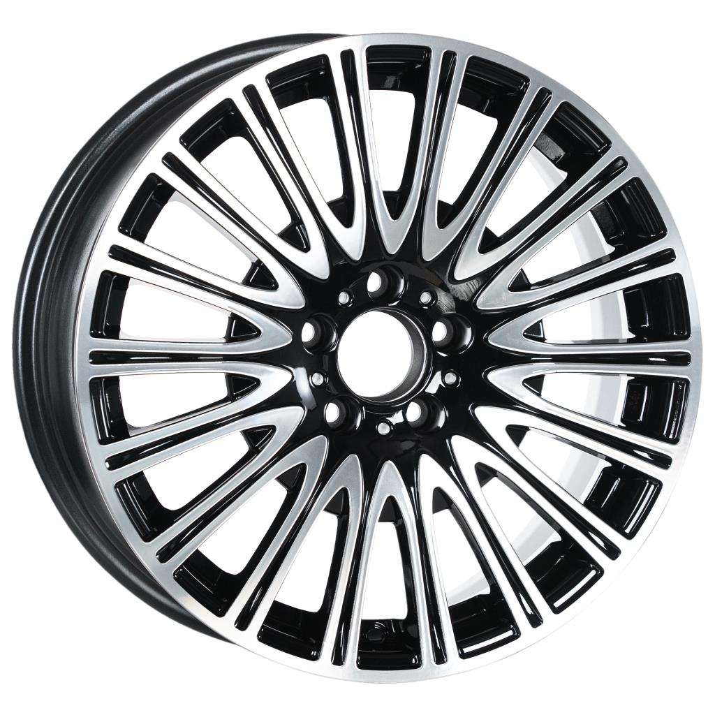 EMR-E256-02 8.0x18" -5x112 ET43 66.5 Black Diamond Jant (4 Adet)