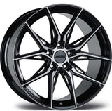 Marseille ARC-18177-05 8.0x18"-5x108 ET35 73.1 Black Diamond Jant (4 Adet)