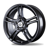 CMS-352-07 7.0x16" -5x114.3 ET45 67.2 Complete Matt Black Jant (4 Adet)