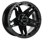 EMR-L2388-01 8.0x16" -5x114.3 ET10 73.1 Matte Black+ MB Rivets Jant (4 Adet)