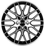 CMS-1062-07 7.0x17" -5x100 ET40 57.1 Diamond Black Gloss Jant (4 Adet)