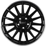 CMS-1264-09 6.0x15" -5x100 ET45 58.1 Diamond Rim Black Gloss Jant (4 Adet)
