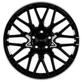 CMS-1442-01 8.5x19"-5x112 ET50 66.5 Diamond Rim Black Gloss Jant (4 Adet)