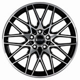 CMS-1447-01 8.0x18"-5x112 ET46 57.1 Diamond Black Gloss Jant (4 Adet)