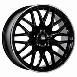 CMS-1447-05 8.0x18"-5x112 ET50 66.5 Diamond Rim Black Gloss Jant (4 Adet)