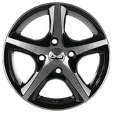 CMS-559-01 6.0x14"-4x100 ET35 67.2 Diamond Black Gloss Jant (4 Adet)