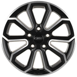 CMS-812-01 7.0x16"- 5x108 ET45 63.4 Diamond Matt Black Jant (4 Adet)