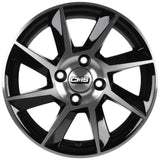 CMS-831-01 6.0x14-4x100 ET35 67.2 Diamond Black Gloss Jant (4 Adet)