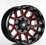 EMR-1234-01 12.0x20"-6x139.7 E44 110 Matt Black Milling Jant (4 Adet)