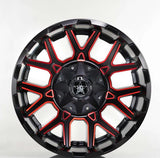 EMR-1234-01 12.0x20"-6x139.7 E44 110 Matt Black Milling Jant (4 Adet)