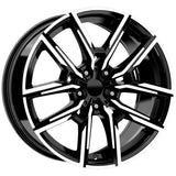 EMR-DY1248-01 8.0x18"-5x112 ET30 66.6 Black Diamond Jant (4 Adet)