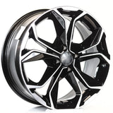 EMR-DY176-01 6.5x16"-4x100 ET35 67.2 Black Polished Jant (4 Adet)