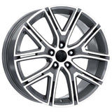 EMR-DY758-04 8.0x18"-5x108 ET50 63.4 Gun Metal Diamond Jant (4 Adet)