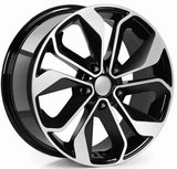 EMR-W702-01 7.5x17" -4x100 ET43 67.1 Black Diamond Jant (4 Adet)